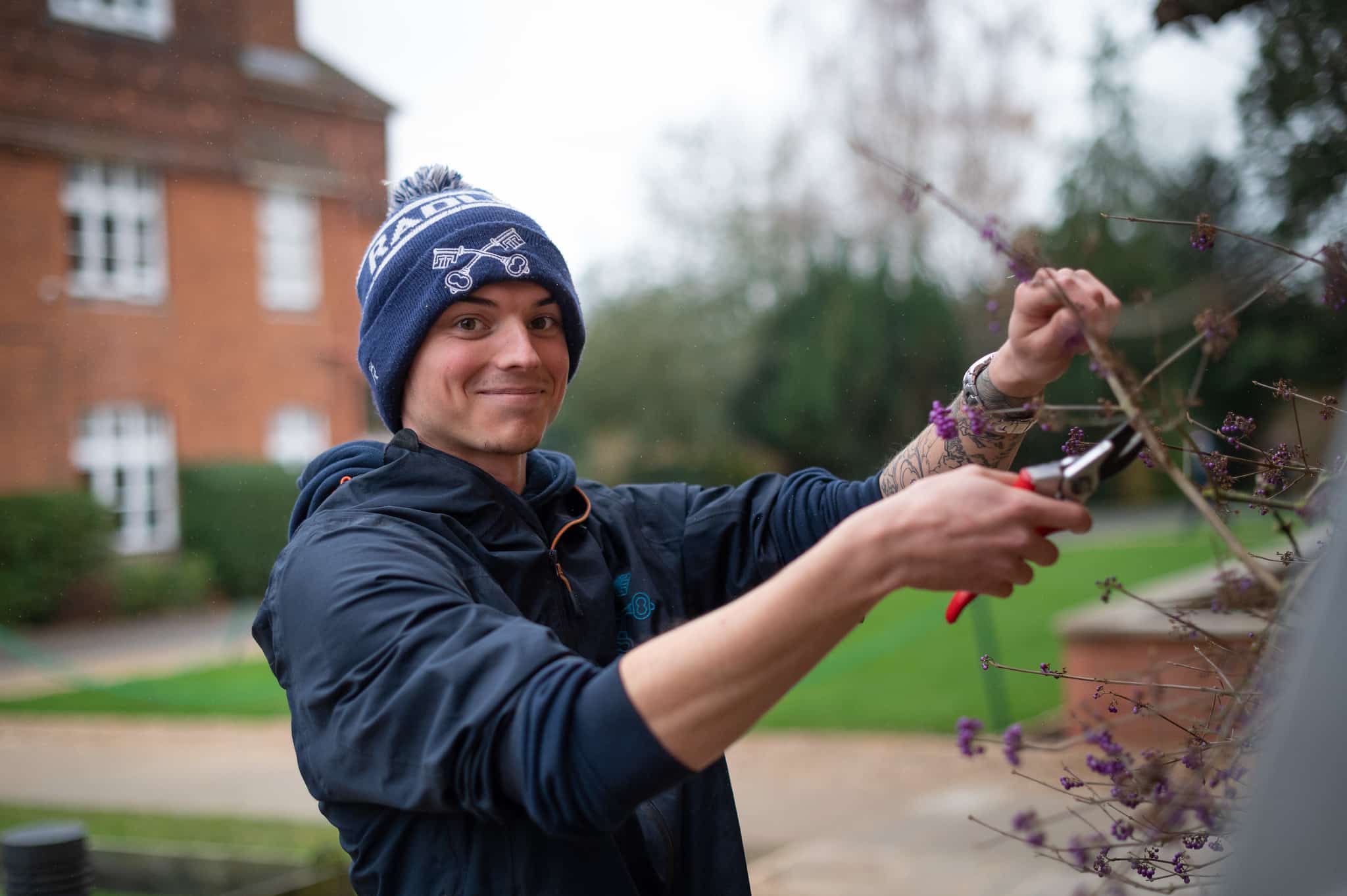 Gardener at work