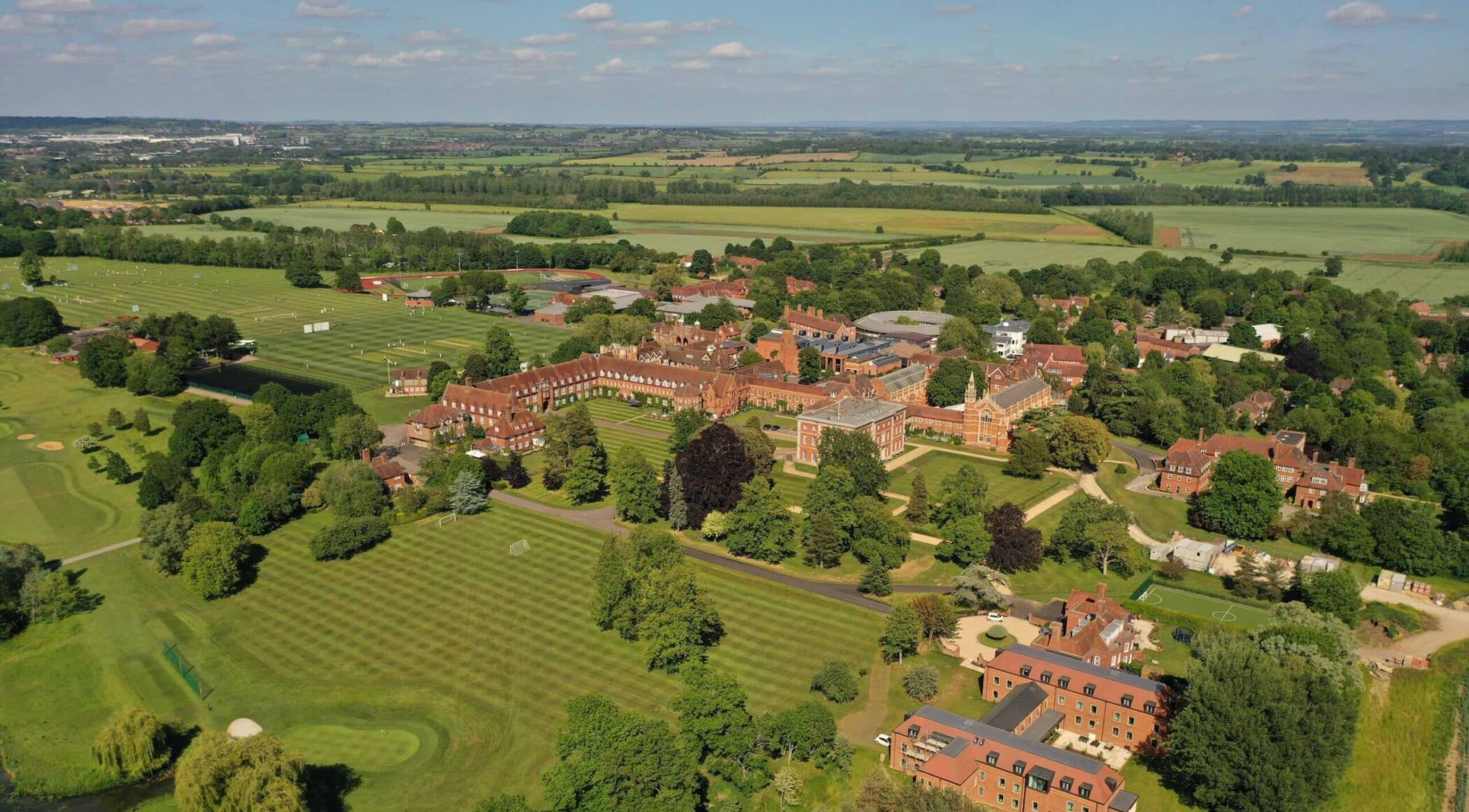 Radley College by air taken from above L Social