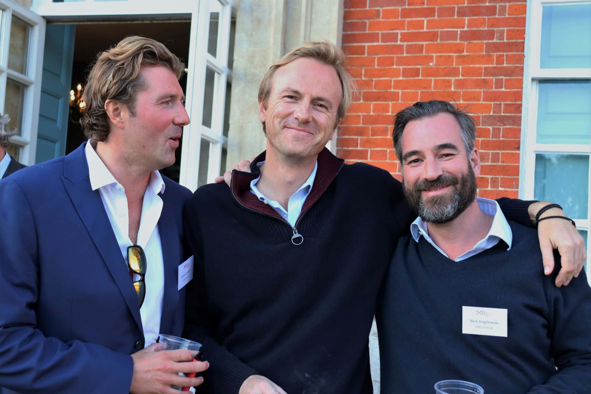 Old Radleian men embracing